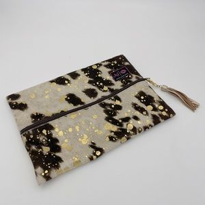 MakeUp Junkie Cowhide Metallic Bag-Large